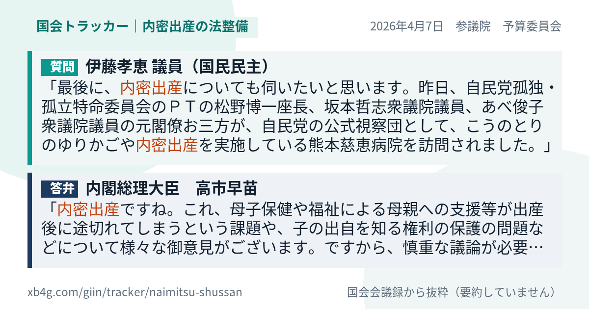 質疑カード（質問と答弁）